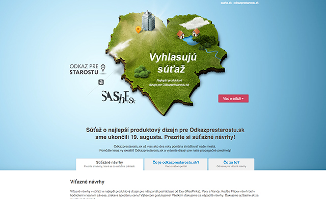 Odkazprestarostu & Sashe.sk - microsite