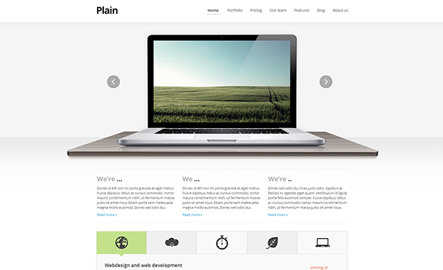 Plain HTML Template